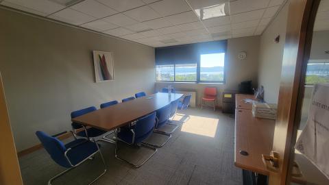 Small Meeting Room with river view and board table