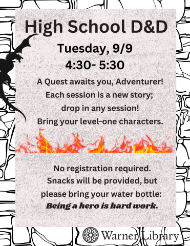 Event Flyer - All information in posting