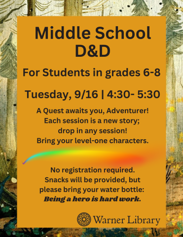 Event Flyer - All information in posting