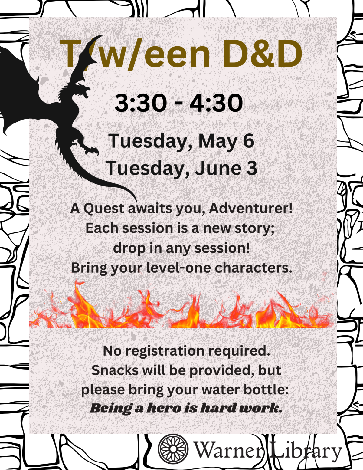 Event Flyer - All information in posting