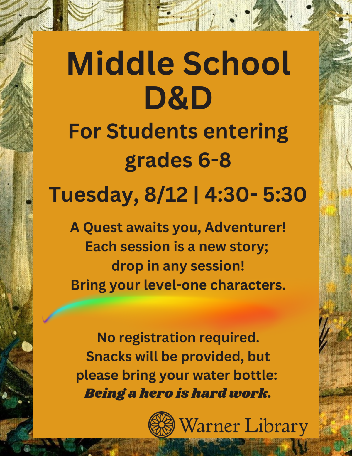 Event flyer - All information in posting