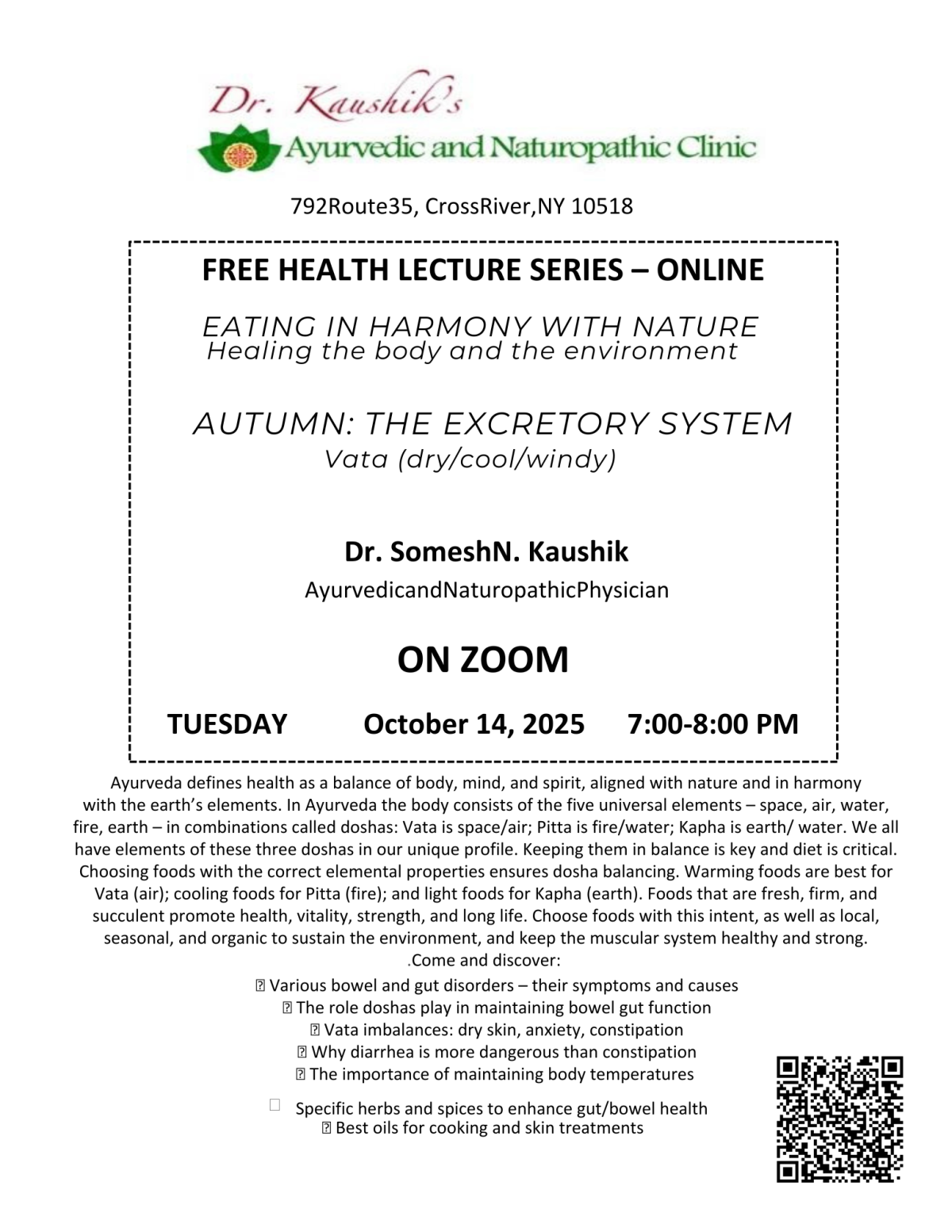 Ayurveda - Eating in Harmony with Nature