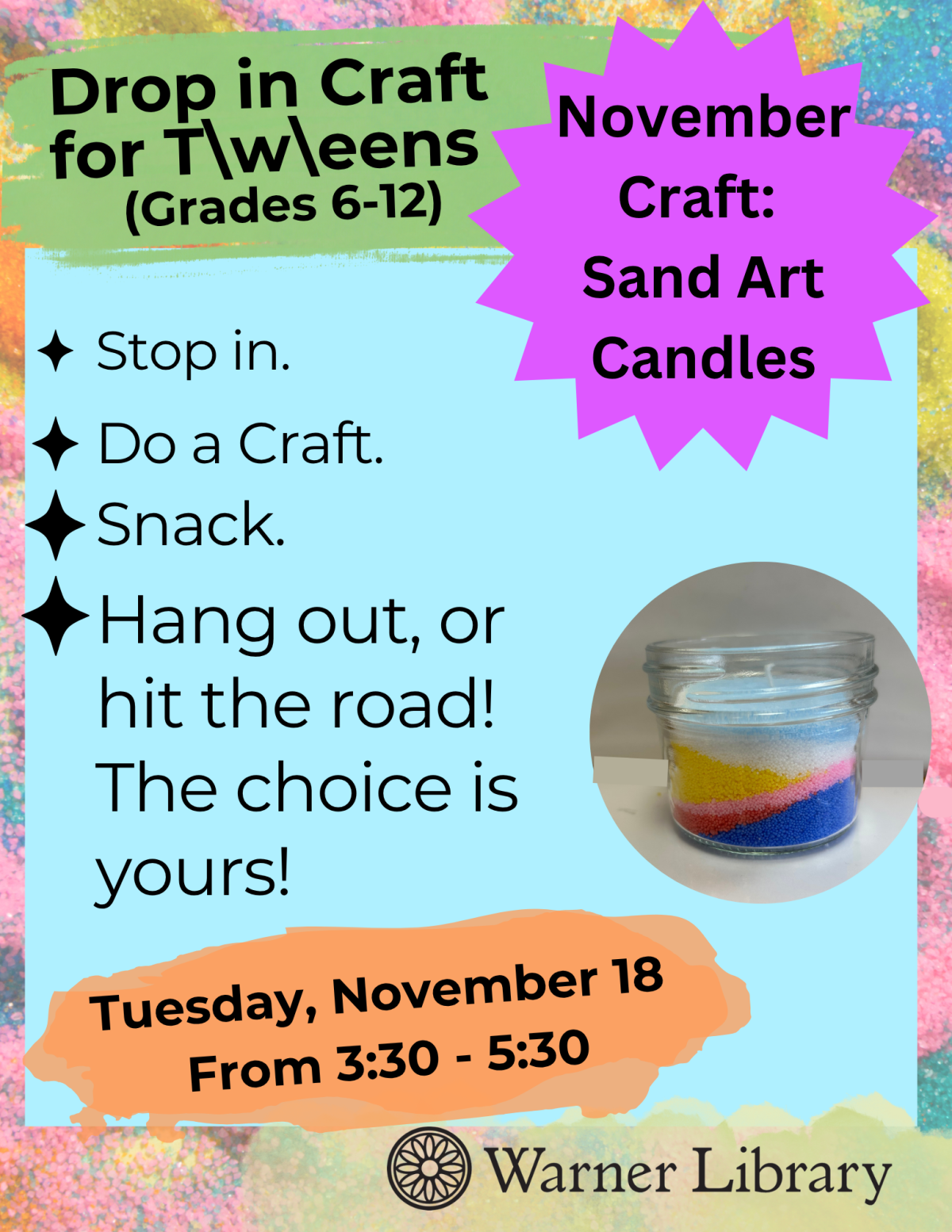 Event Flyer - All information in posting